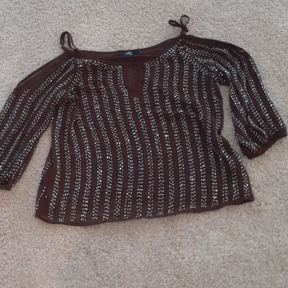 BKE Boutique Beaded Top - Picture 2 of 4